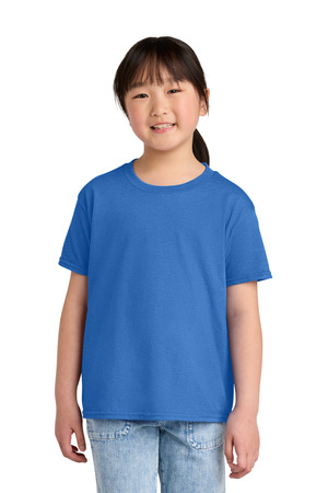 Gildan 64000BCVC Youth Softstyle CVC Tee in Royal Mist