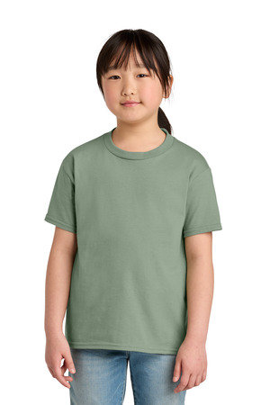 Gildan 65000B Youth Softstyle Midweight Tee in Sage