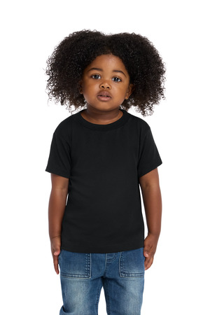BELLA+CANVAS BC3413T Toddler Triblend Short Sleeve Tee in Solid Black Triblend