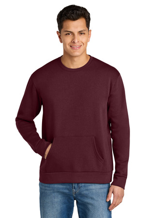 Next Level Apparel NL9001 Santa Barbara Pocket Sweatshirt in Maroon
