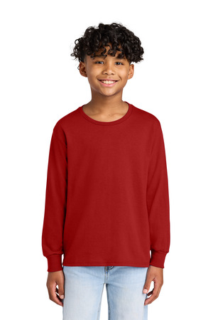 Jerzees 29BL Youth Dri-Power 50/50 Cotton/Poly Long Sleeve in True Red