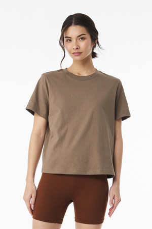 BELLA+CANVAS BC6110 Women's 6-Ounce Heavyweight Tee in Vintage Brown