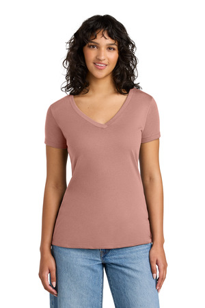 Next Level Apparel NL1540 Women's Ideal V-Neck Tee in Desert Pink