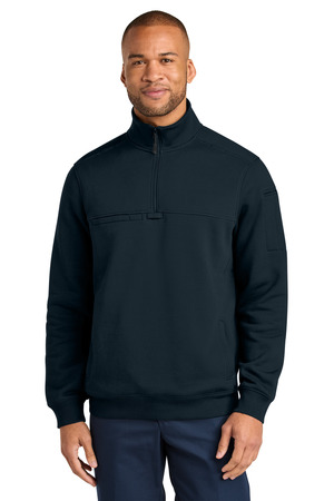 CornerStone CSF635 12-Oz. Tough Fleece Job Shirt in Navy Blue