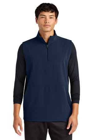 Sport-Tek ST487 Repeat 1/2-Zip Vest in True Navy