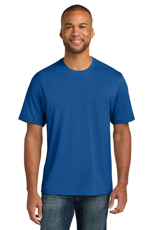 CornerStone TLCS440P Tall Workwear Pro Short Sleeve Pocket Tee in Royal