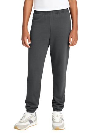 Port & Company PC78YP Youth Core Fleece Sweatpant in Charcoal