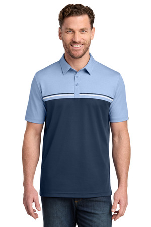 TravisMathew TM1MY401 Sunset Blocked Polo in Riviera Heather/ Blue Nights