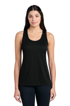 Port & Company LPC380TT Women's Performance Tank in Jet Black
