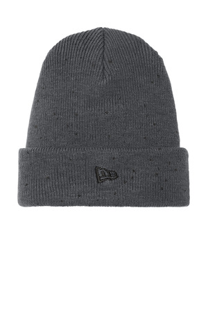 New Era NE905 Speckled Beanie in Graphite/ Black