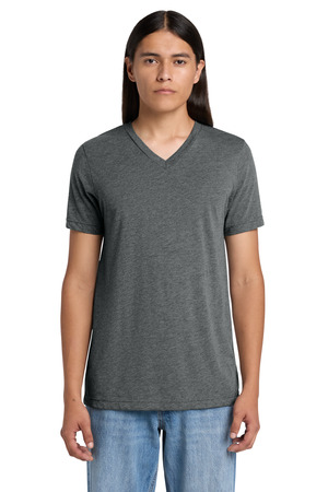 BELLA+CANVAS BC3415 Unisex Triblend Short Sleeve V-Neck Tee in Grey Triblend
