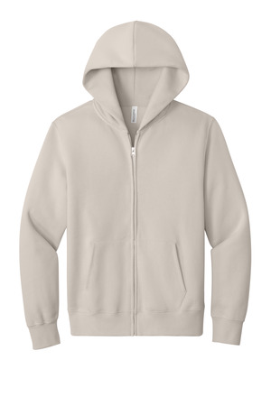 BELLA+CANVAS BC4739 Unisex 10-Ounce Heavyweight Full-Zip Hooded Sweatshirt in Dust
