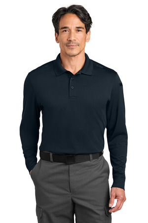 CornerStone CS452LS Workwear Pro Tactical Long Sleeve Polo in Dark Navy