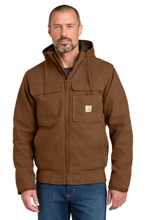 Carhartt CT106980 Full Swing Washed Duck Active Jac in Red Duck Brown