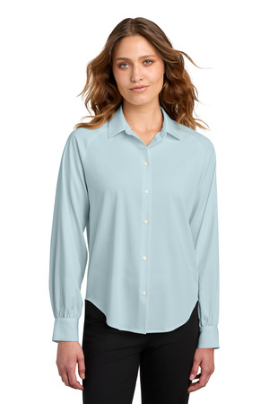 Mercer+Mettle MM2017 Women's Long Sleeve Buttery Soft Blouse in Celestial Blue