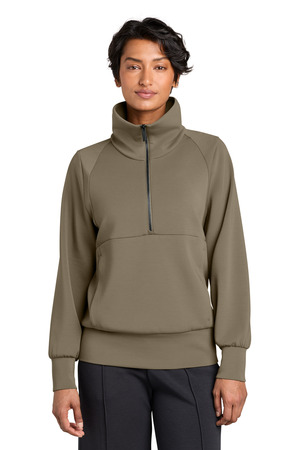 MiiR MRAW221 Women's Kumo 1/4-Zip Pullover in Truffle