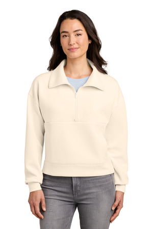 TravisMathew TMA42219 Women's Momentum Shift 1/2-Zip in Eggnog