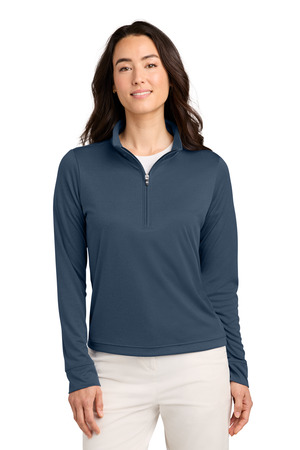 TravisMathew TMA42777 Women's Coto 1/2-Zip in Vintage Indigo/ Black