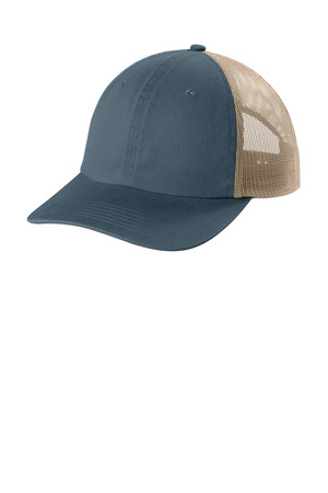 Comfort Colors CCST0 Sunwashed Trucker Cap in Denim