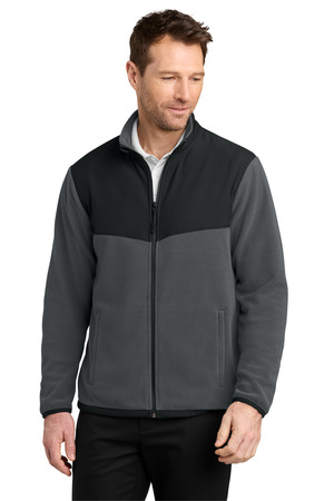 Port Authority F180 Therma-Tek Fleece Jacket in Iron Grey/ Black