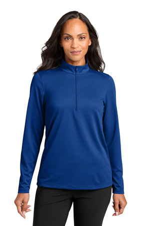Port Authority LK241 Women's Wearever Performance Pique 1/4-Zip in True Royal