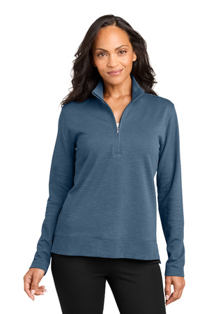 Port Authority LK821 Women's Breakwater 1/4-Zip in Dusk Blue