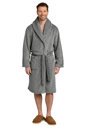 Port Authority R104 Dream Plush Robe in Frost Grey