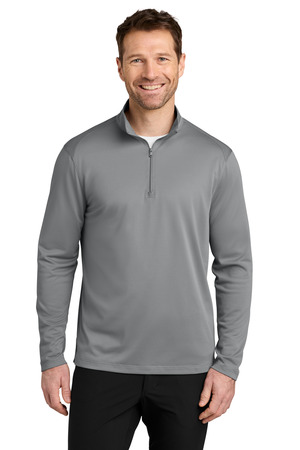 Port Authority K241 Wearever Performance Pique 1/4-Zip in Gusty Grey