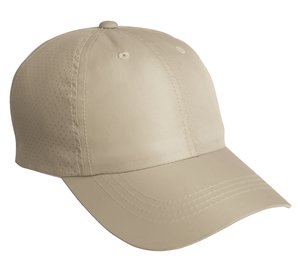 Port Authority C821 Perforated Cap in Stone