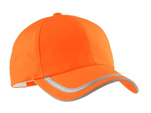 Port Authority C836 Enhanced Visibility Cap in Safety  Orange