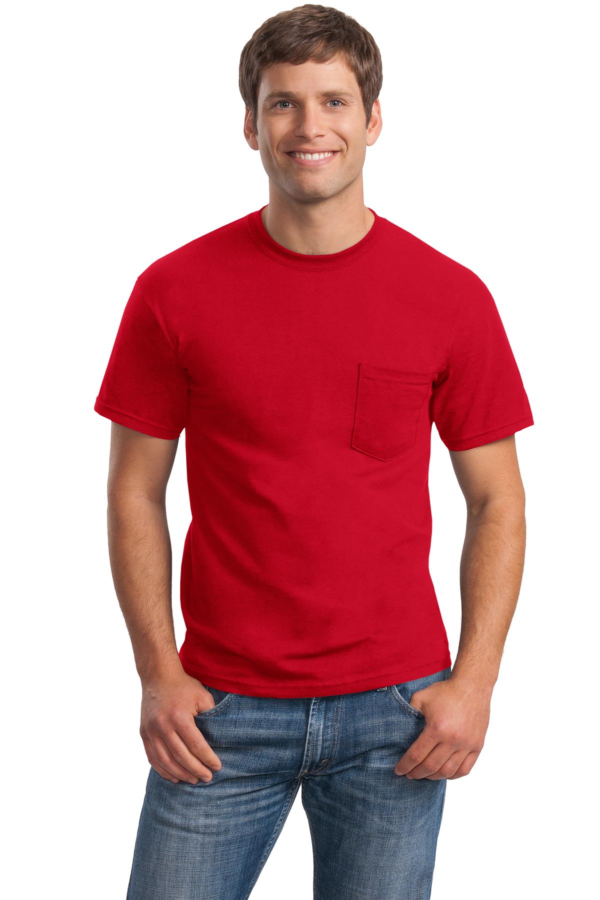 Gildan - Ultra Cotton 100% Cotton T-Shirt with Pocket. 2300