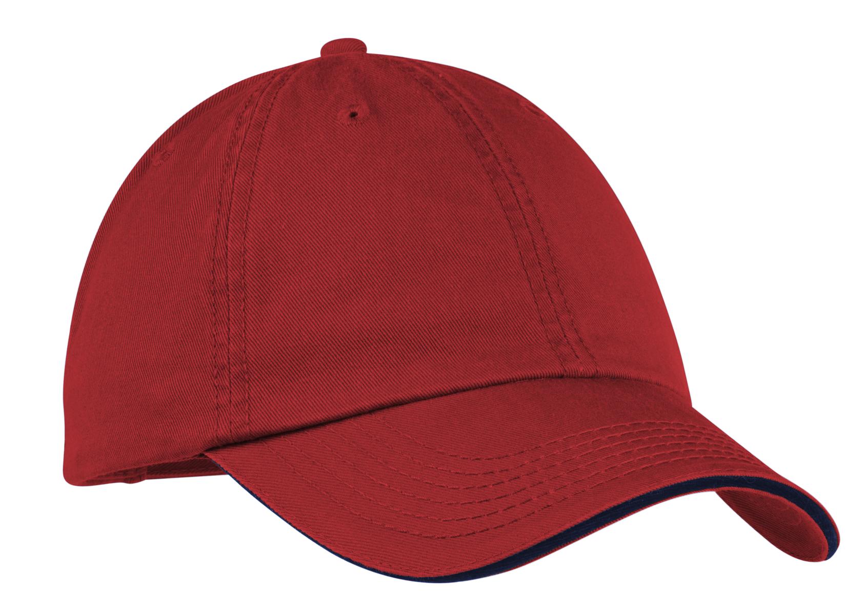 Port & Company - Washed Twill Sandwich Bill Cap. CP79