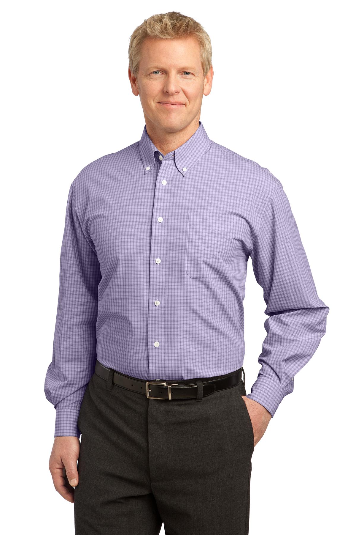 Port Authority ® Plaid Pattern Easy Care Shirt. S639 - Image 3