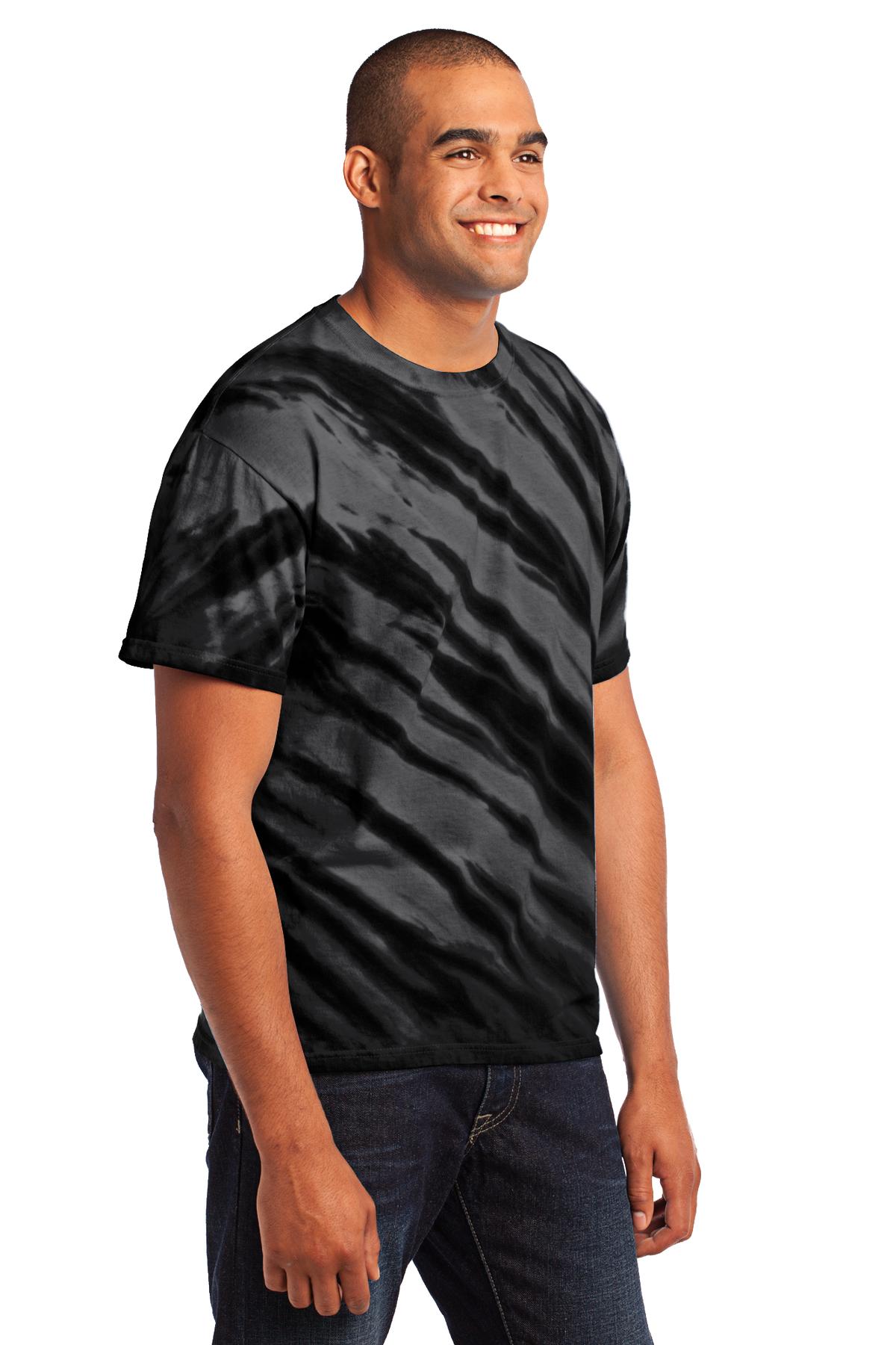 Port & Company - Tiger Stripe Tie-Dye Tee. PC148