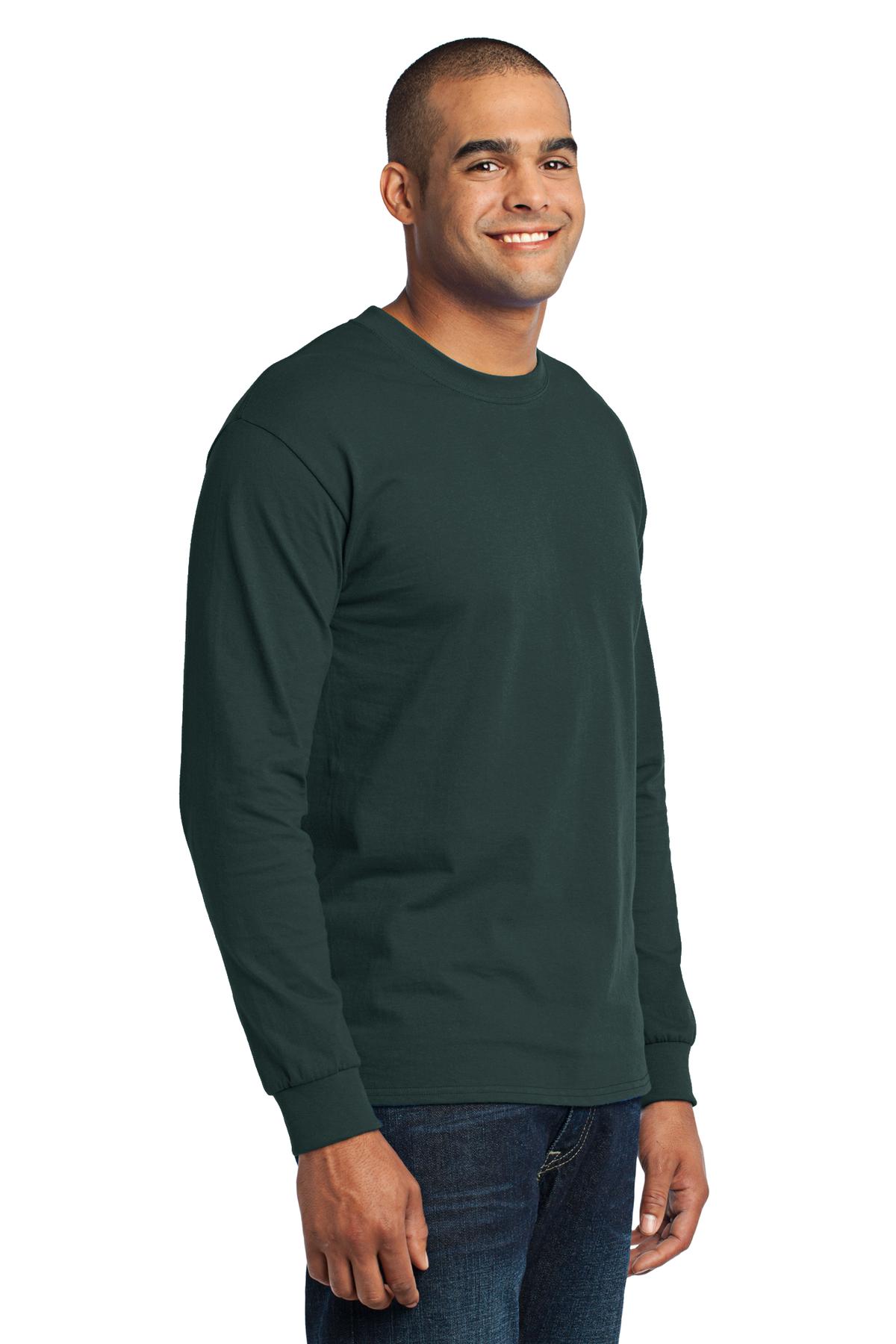 Port & Company Tall Long Sleeve Core Blend Tee. PC55LST