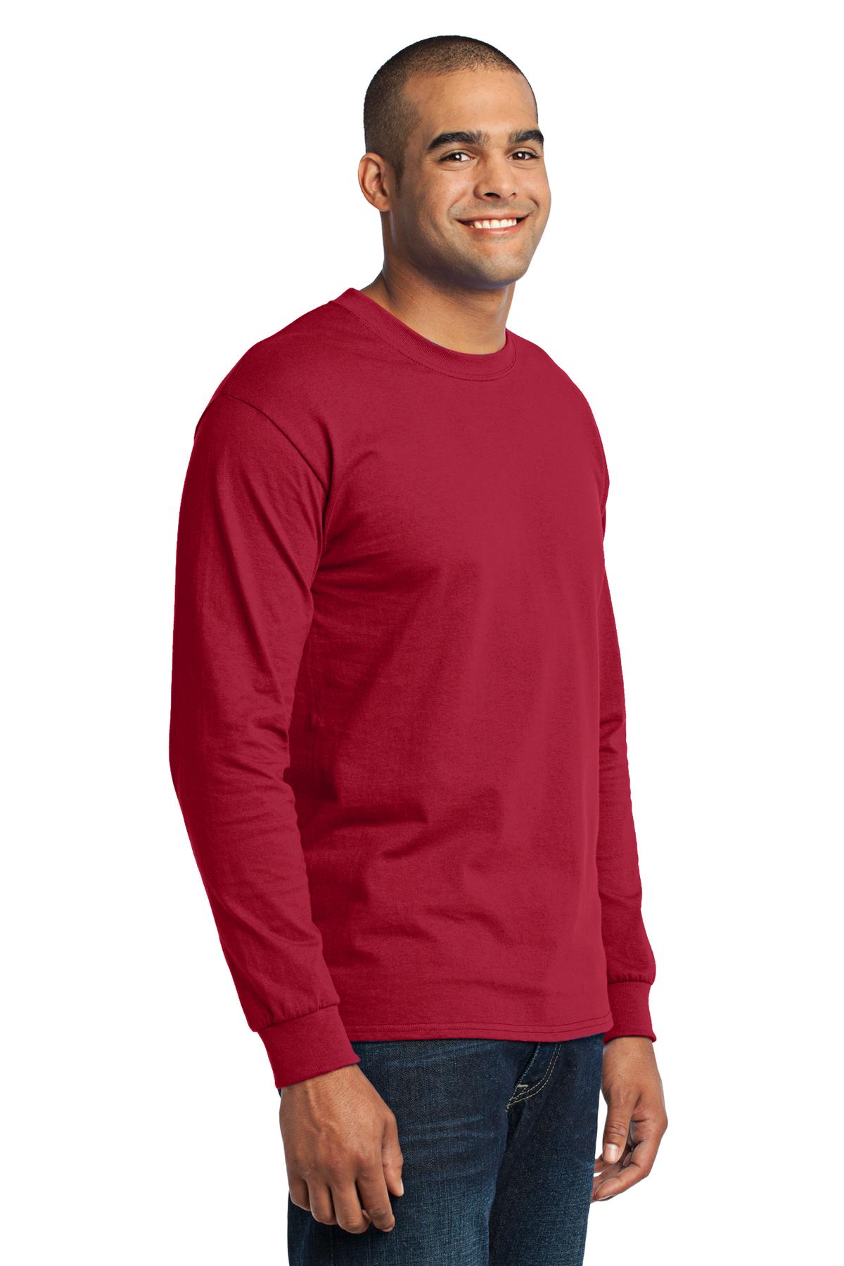Port & Co Tall Long Sleeve Core Blend Tee. PC55LST