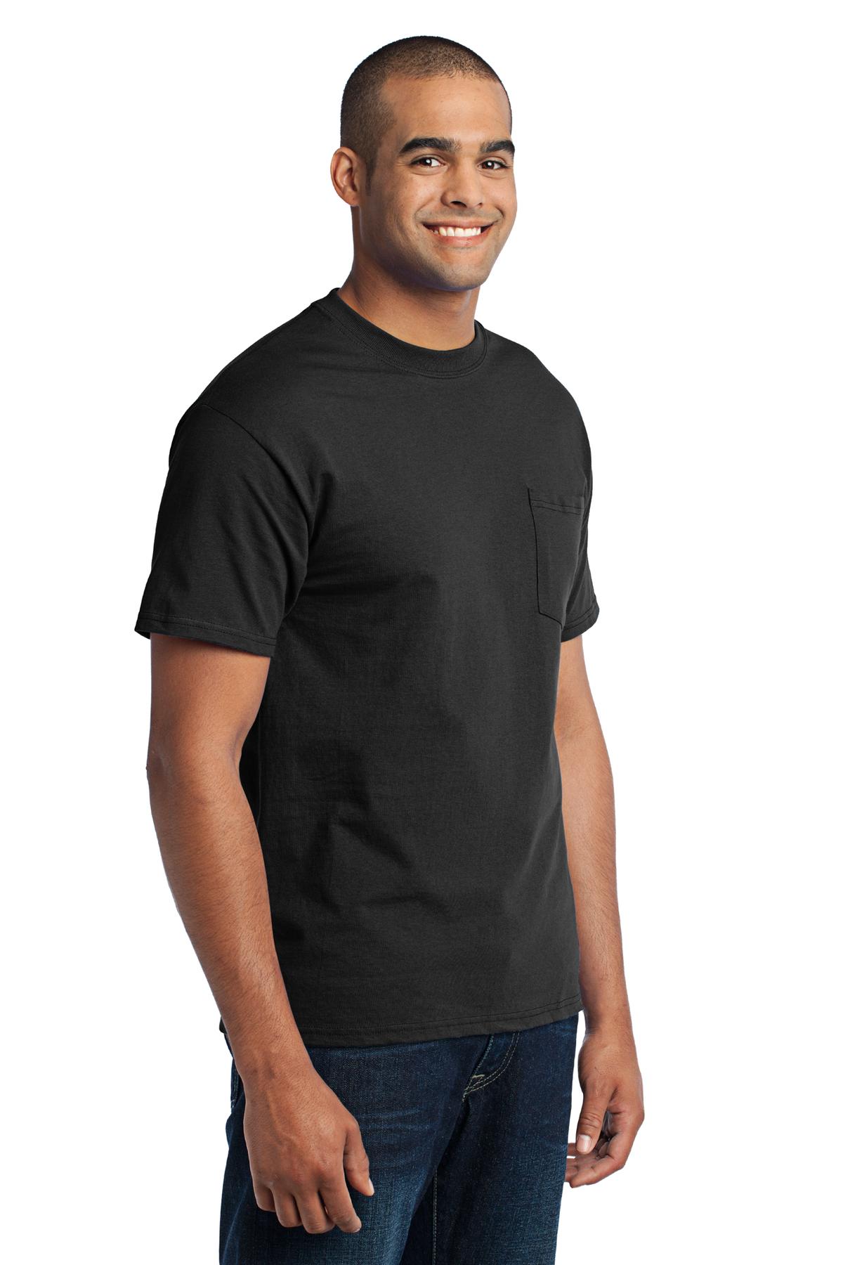 Port & Company - Core Blend Pocket Tee. PC55P