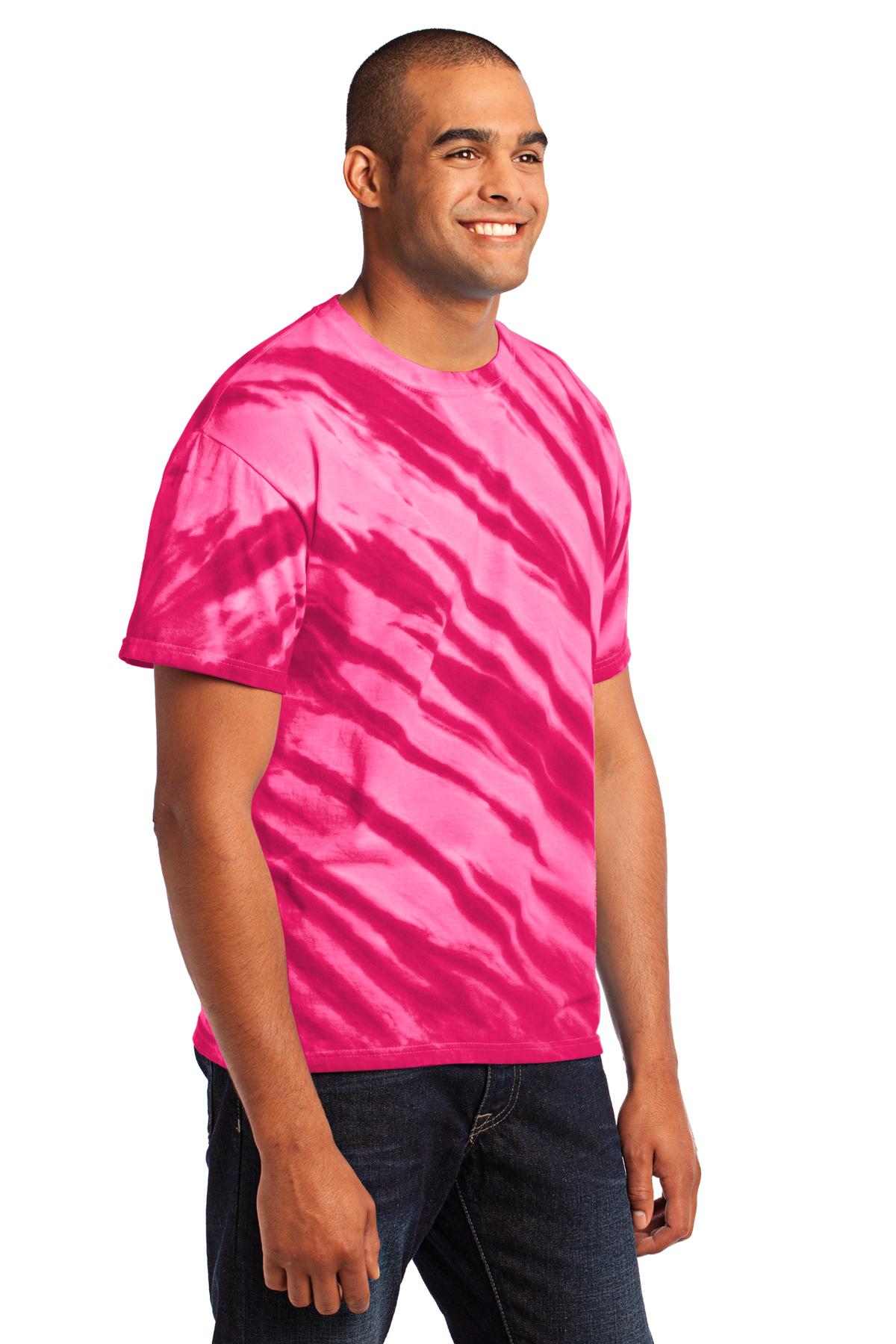 Port & Company - Tiger Stripe Tie-Dye Tee. PC148