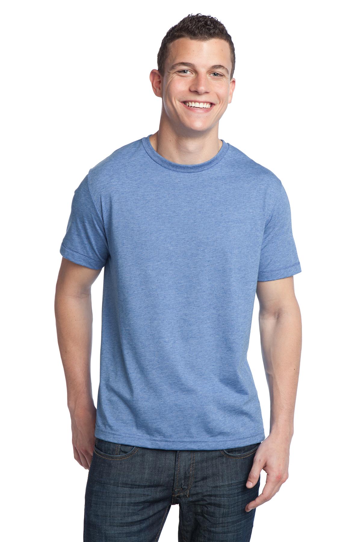 DISCONTINUED District - Young Mens Tri-Blend Crewneck Tee. DT142