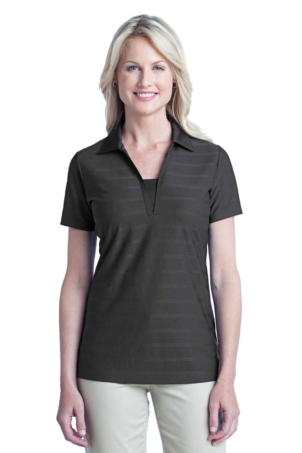 L514-Port Authority   Ladies Horizontal Texture Polo. L514