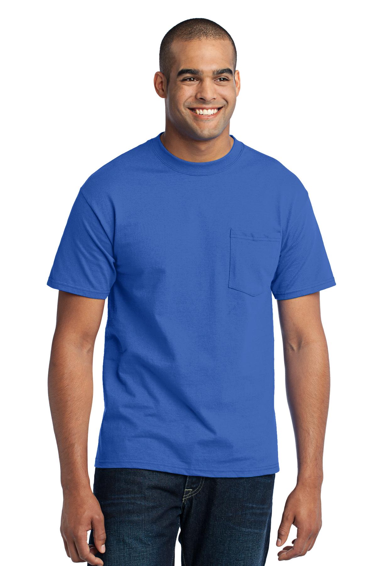 Port & Company - Core Blend Pocket Tee. PC55P