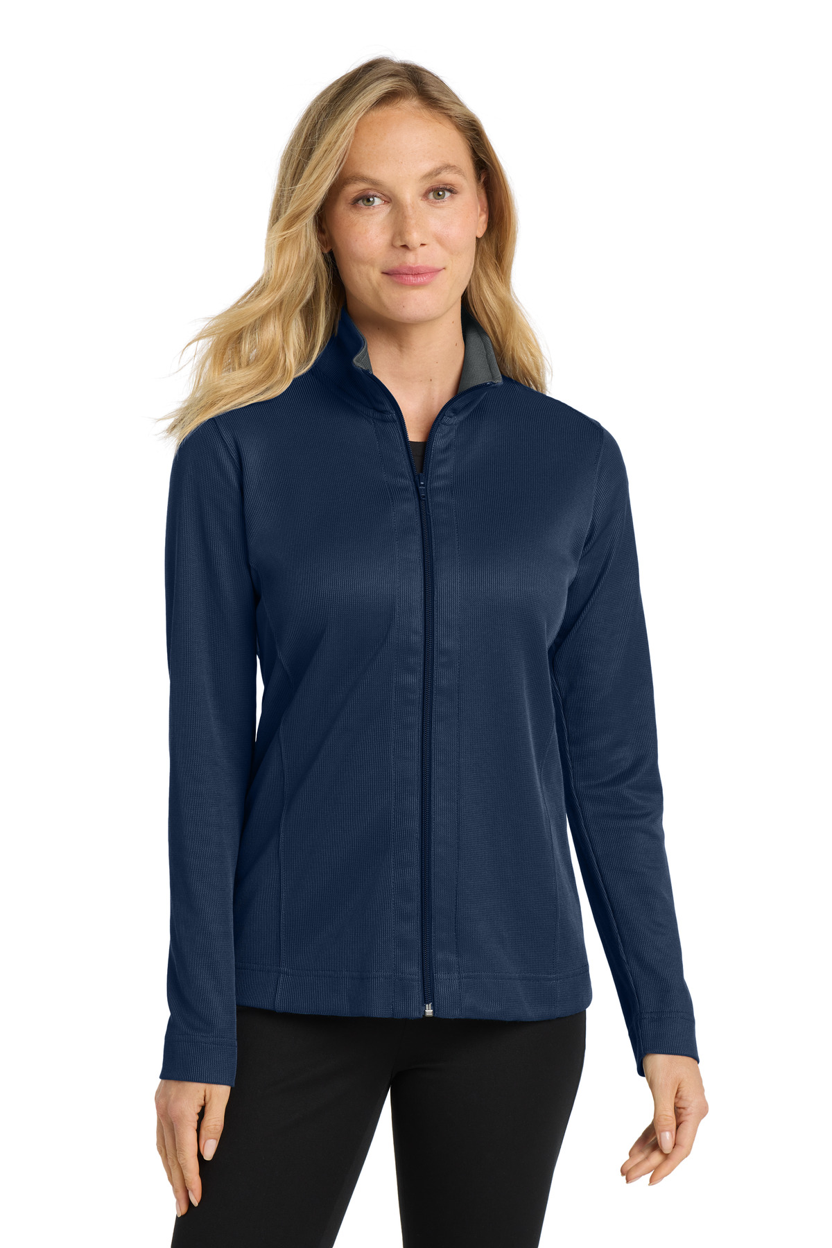 Port Authority ® Women's Vertical Texture Full-Zip Jacket. L805 - Image 4