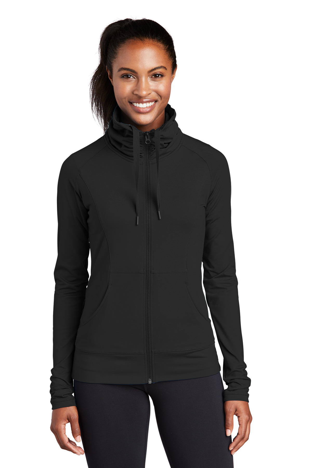 Sport-Tek Ladies Sweatshirts&Fleece Hospitality Activewear ® Ladies Sport-Wick® Stretch Full-Zip Jacket.-Sport-Tek