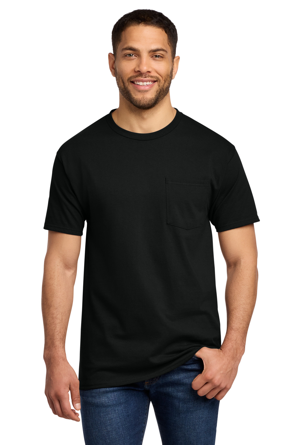 Port & Co Essential Pocket Tee. PC61P