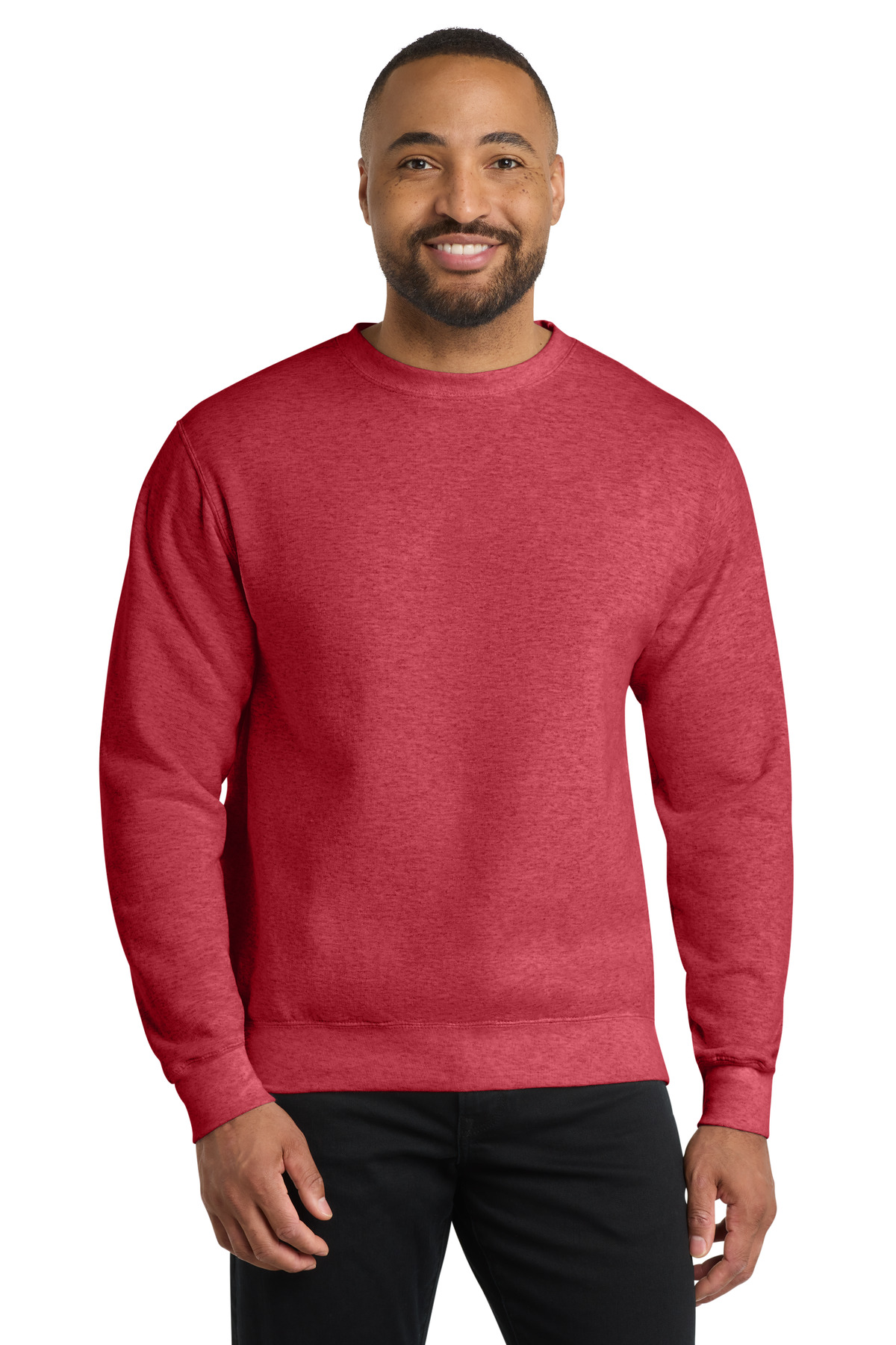 Port & Co PC78 swatch in Heather Red