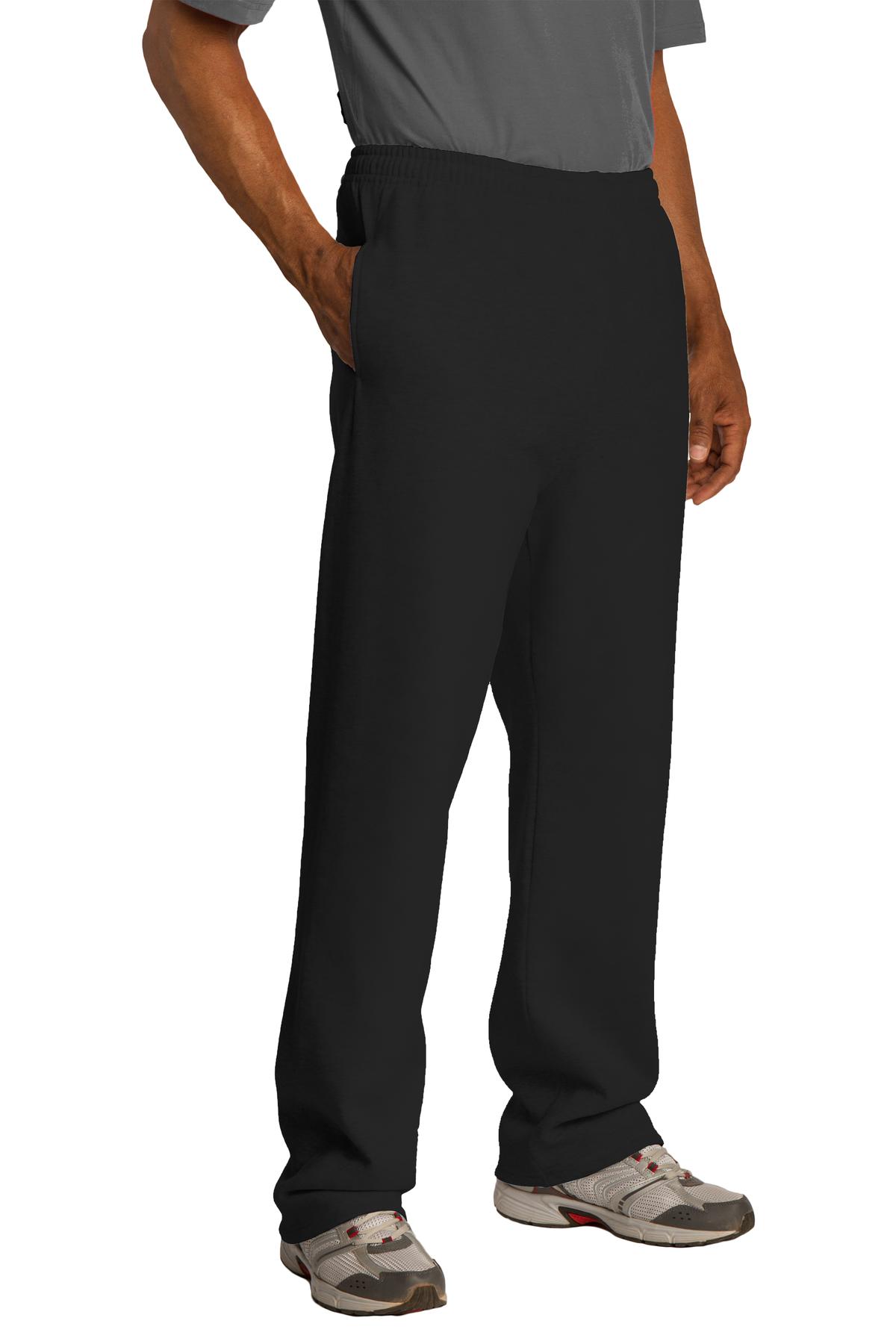JERZEES NuBlend Open Bottom Pant with Pockets. 974MP