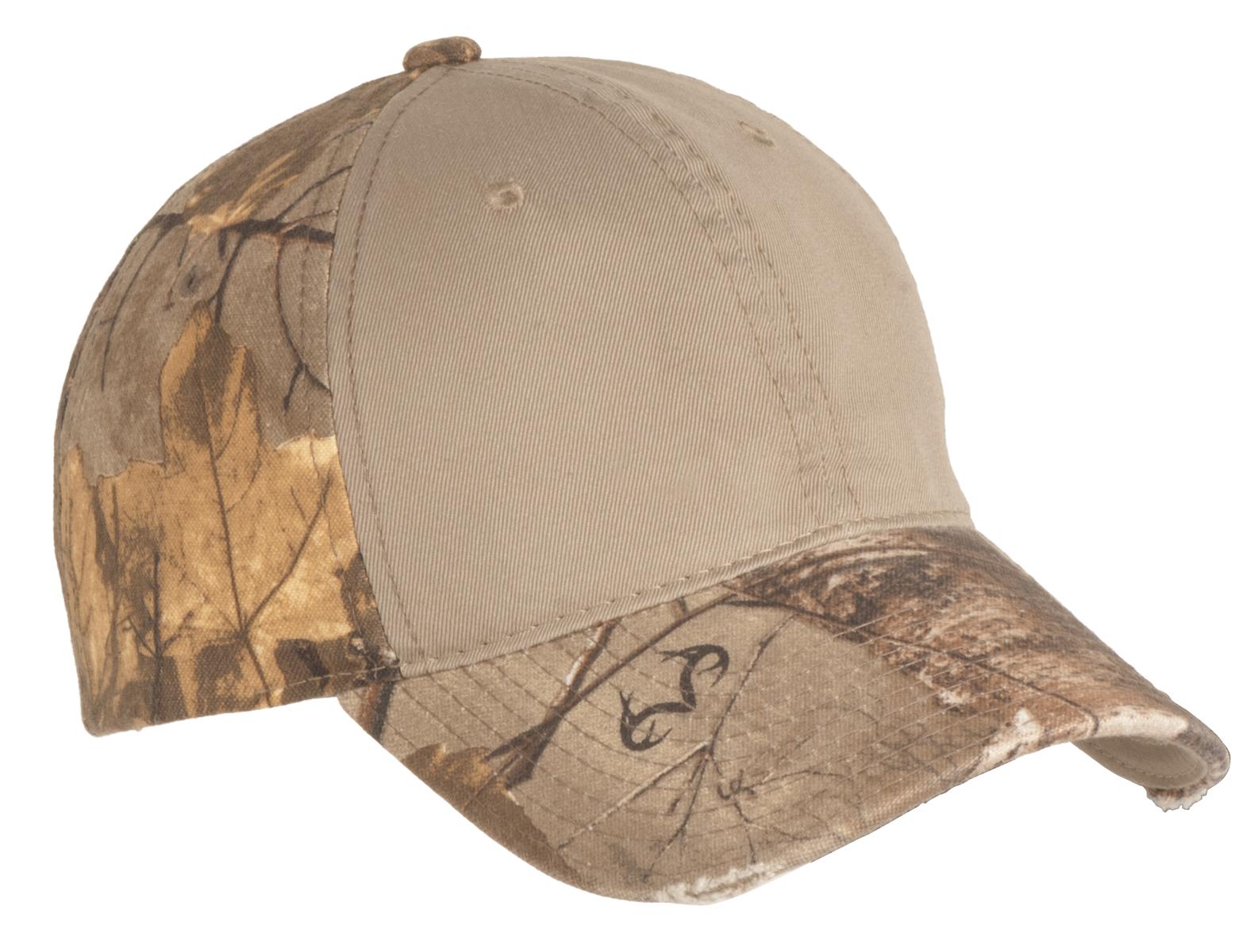 Port Authority Camo Cap with Contrast Front Panel. C807