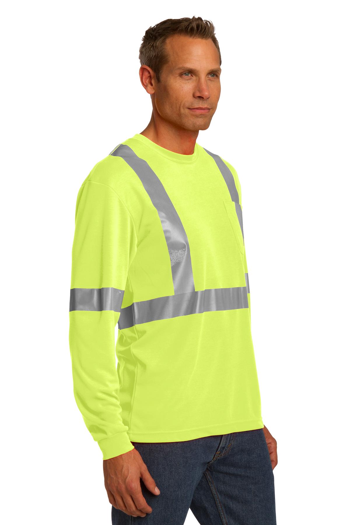 CornerStone ANSI 107 Class 2 Long Sleeve Safety T-Shirt. CS401LS