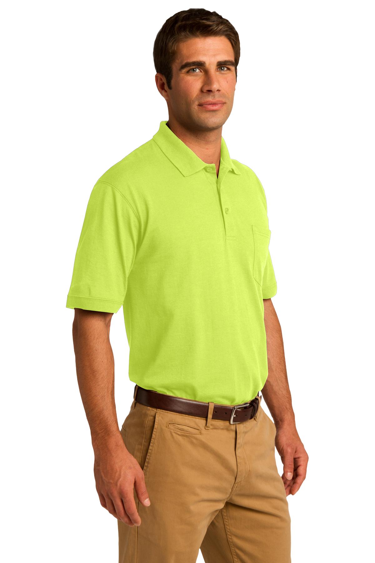 Port & Company Core Blend Jersey Knit Pocket Polo. KP55P