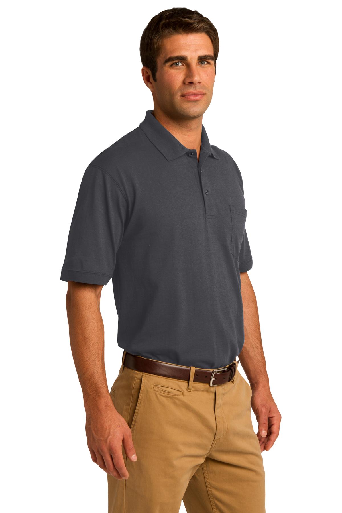 Port & Company Core Blend Jersey Knit Pocket Polo. KP55P
